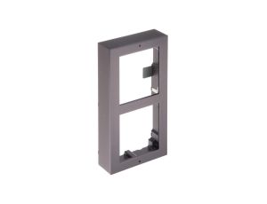 Aluminiowa ramka montażowa natynkowa na 2 moduły. Aluminiowa puszka natynkowa i okablowanie w zes...