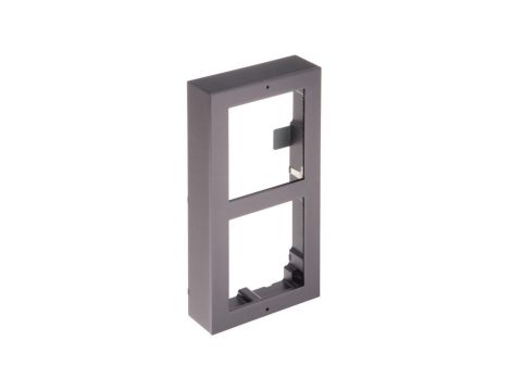 Aluminiowa ramka montażowa natynkowa na 2 moduły. Aluminiowa puszka natynkowa i okablowanie w zes...