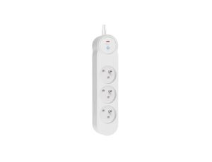 Przedłużacz ART z wyłącznikiem-3 gniazda-biały-1,5m-16A-3x1,5mm2