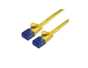 VALUE Patchkabel UTP, Cat.6A (Class EA), extra plat, geel, 2 m