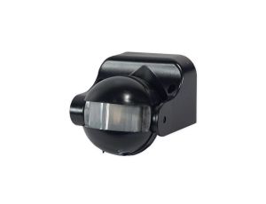 Czujnik ruchu sensor IR automat zmierzchowy natynkowy IP44 180 czarny