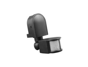 Czujnik ruchu sensor IR automat zmierzchowy natynkowy IP44 180 czarny SES10BL