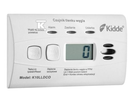 Czujnik czadu z wyświetlaczem Kidde K10LLDCO