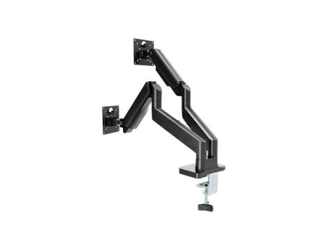 Uchwyt, 10kg, 17...32, czarny, 75x75mm,100x100mm, monitor x2 MA-DA2-06