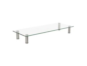 Podstawa pod monitor, 20kg, plastik,stalowy,szkło, 580x210x90mm MS-TABLE-GM-01