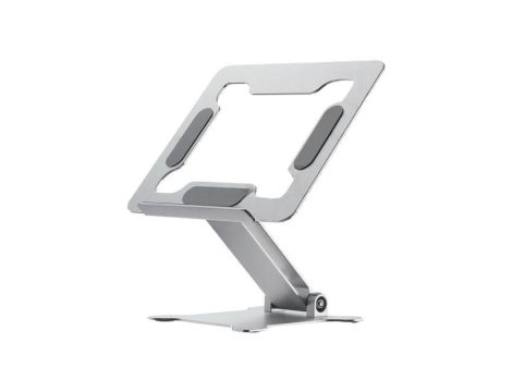 Stojak na laptop, 5kg, 15,6, srebrny, aluminium, 240x215x60mm NBS-D1-03