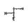 Uchwyt, 9kg, 17...32, 75x75mm,100x100mm, monitor x2 MA-D2-03