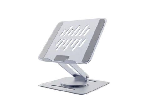Stojak na laptop, 10kg, 11...15,6, srebrny, aluminium, 237x212x355mm NBS-DR1-01