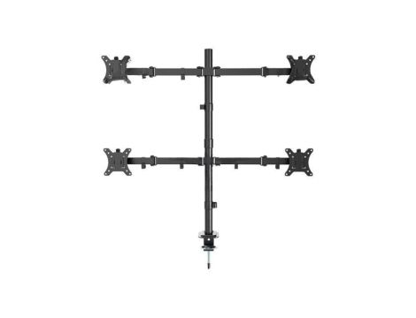 Uchwyt, 10kg, 13...32, czarny, 75x75mm,100x100mm, monitor x4 MA-D4-01