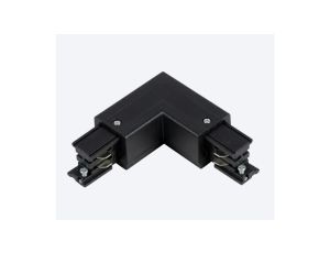 Łącznik L do szynoprzewodu LUMICANTO POWERTRACK prawy czarny z zasilaniem PRIME 221239