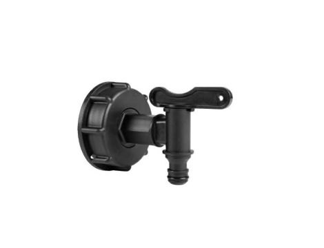 CELLFAST PRZYŁĄCZE Z ZAWOREM DO ZBIORNIKA NA DESZCZÓWKĘ 1000l 60x6 mm (2 x 3/4")