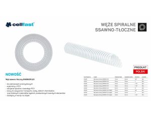 CELLFAST WĄŻ SSAWNO-TŁOCZNY DO POMP 32mm x 25mb BEZBARWNY ENERGO-FLEX