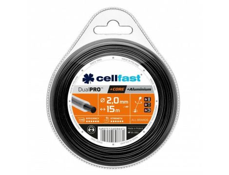 CELLFAST ŻYŁKA TNĄCA Z RDZENIEM 2,0*15m OKRĄGŁA