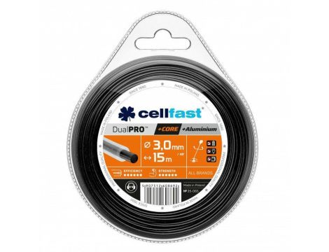 CELLFAST ŻYŁKA TNĄCA Z RDZENIEM 3,0*15m OKRĄGŁA