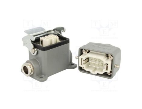 Złącze HDC męskie + żeńskie GWconnect PIN 6 16A 500V 6+PE 93603-0048