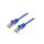 Patch cord F/UTP, Cat 6, RJ45 wtyk z obu stron, linka, CCA, 0,5m, PVC, 26AWG PP6-0.5M/B