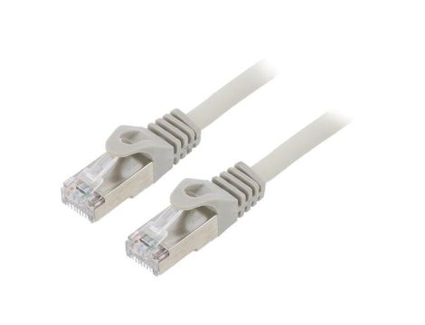 Patch cord S/FTP, Cat 6a, RJ45 wtyk z obu stron, linka, Cu, 0,5m PP6A-LSZHCU-0.5M
