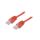 Patch cord U/UTP, Cat 5e, RJ45 wtyk z obu stron, linka, CCA, 0,5m PP12-0.5M/R