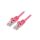 Patch cord F/UTP, Cat 6, RJ45 wtyk z obu stron, linka, CCA, 1m, PVC, różowy PP6-1M/RO