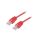 Patch cord U/UTP, Cat 5e, RJ45 wtyk z obu stron, linka, CCA, 1m PP12-1M/R