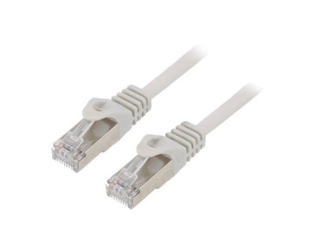 Patch cord F/UTP, Cat 6, RJ45 wtyk z obu stron, linka, CCA, 5m, PVC, szary PP6-5M