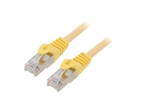 Patch cord S/FTP, Cat 6a, RJ45 wtyk z obu stron, linka, Cu, 2m PP6A-LSZHCU-Y-2M