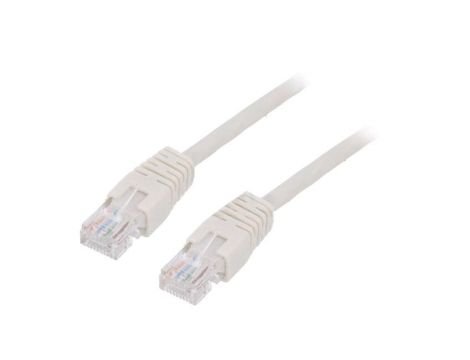Patch cord U/UTP, Cat 5e, RJ45 wtyk z obu stron, linka, CCA, 0,5m PP12-0.5M
