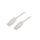 Patch cord U/UTP, Cat 5e, RJ45 wtyk z obu stron, linka, CCA, 0,5m PP12-0.5M