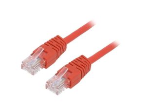 Patch cord U/UTP, Cat 5e, RJ45 wtyk z obu stron, linka, CCA, 5m PP12-5M/R