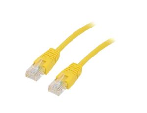 Patch cord U/UTP, Cat 5e, RJ45 wtyk z obu stron, linka, CCA, 2m PP12-2M/Y