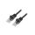 Patch cord U/UTP, Cat 6, RJ45 wtyk z obu stron, linka, CCA, 3m PP6U-3M/BK