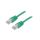 Patch cord F/UTP, Cat 5e, wtyk RJ45 z obu stron, linka, CCA, 0,5m PP22-0.5M/G