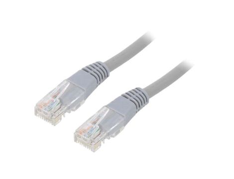 Patch cord U/UTP, Cat 5e, RJ45 wtyk z obu stron, linka, CCA, 20m PP12-20M
