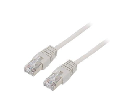 Patch cord F/UTP, Cat 5e, RJ45 wtyk z obu stron, linka, CCA, 1m PP22-1M