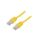 Patch cord F/UTP, Cat 5e, RJ45 wtyk z obu stron, linka, CCA, 0,5m PP22-0.5M/Y