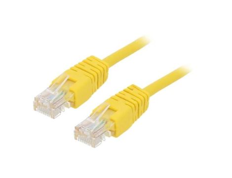 Patch cord U/UTP, Cat 5e, RJ45 wtyk z obu stron, linka, CCA, 3m PP12-3M/Y