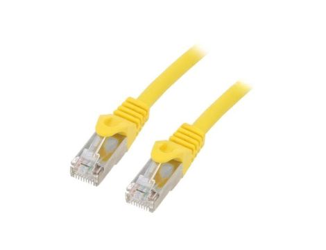 Patch cord S/FTP, Cat 6a, RJ45 wtyk z obu stron, linka, Cu, 0,5m PP6A-LSZHCU-Y-0.5M