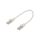 Patch cord S/FTP, Cat 6a, RJ45 wtyk z obu stron, linka, Cu, 0,25m PP6A-LSZHCU-W-0.25M