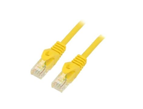Patch cord U/UTP, Cat 6, wtyk RJ45 z obu stron, linka, CCA, 5m PP6U-5M/Y