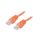 Patch cord U/UTP, Cat 5e, RJ45 wtyk z obu stron, linka, CCA, 0,5m PP12-0.5M/O