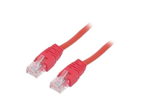 Patch cord U/UTP, Cat 5e, RJ45 wtyk z obu stron, linka, CCA, 3m PP12-3M/R