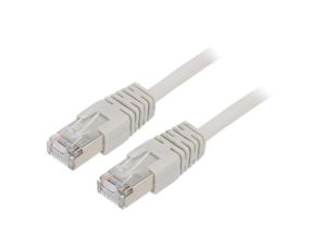Patch cord F/UTP, Cat 5e, wtyk RJ45 z obu stron, linka, CCA, 10m PP22-10M