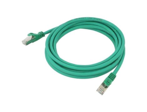 Patch cord S/FTP, Cat 6a, wtyk RJ45 z obu stron, linka, Cu, 3m PP6A-LSZHCU-G-3M