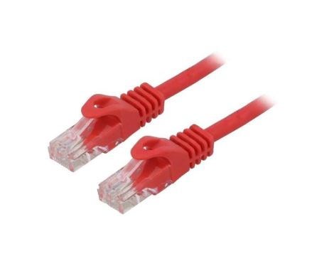 Patch cord U/UTP, Cat 6, RJ45 wtyk z obu stron, linka, CCA, 1,5m PP6U-1.5M/R