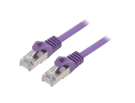 Patch cord F/UTP, Cat 6, RJ45 wtyk z obu stron, linka, CCA, 0,25m, PVC, 26AWG PP6-0.25M/V