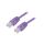 Patch cord U/UTP, Cat 5e, RJ45 wtyk z obu stron, linka, CCA, 0,5m PP12-0.5M/V