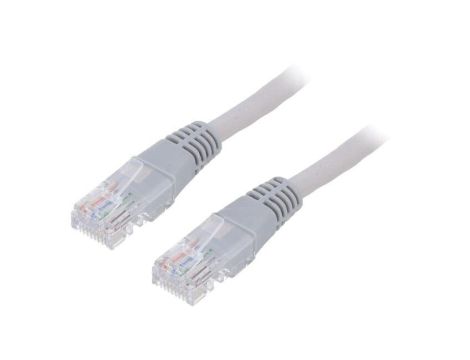 Patch cord U/UTP, Cat 5e, RJ45 wtyk z obu stron, linka, CCA, 3m PP12-3M