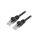 Patch cord U/UTP, Cat 6, wtyk RJ45 z obu stron, linka, CCA, 5m PP6U-5M/BK