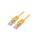 Patch cord S/FTP, Cat 6a, RJ45 wtyk z obu stron, linka, Cu, 1m PP6A-LSZHCU-Y-1M