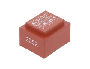 Transformator zalewany, Moc: 1VA, Upierw: 230VAC, Iwyj: 83mA, Uwyj: 12V, na PCB BV302S12010